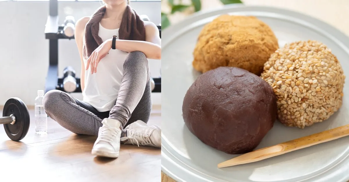 Best combination of workout and ohagi for building up bodies thanks to the good nutritions in ohagi